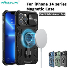 Load image into Gallery viewer, Anti-Spy Armor Case for iPhone 14/ Pro/ Max Magnetic Case For iPhone 13/ Pro/ Max CamShield Armor Pro Case Slide Camera Case With Ring Kickstand - Anti-Spy Guru, Anti-Spy, Camera Protection Slider, Privacy, Webcam, Slider, Privacy Screen Protector, iphone, iPhone