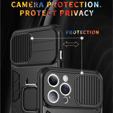 Load image into Gallery viewer, Anti-Spy Armor Shockproof CamShield Case For iPhone 12 /11/ Pro/ Max/ XR/ XS/ Max/ X /7/ 8Plus /13 Magnetic Ring Holder - Anti-Spy Guru, Anti-Spy, Camera Protection Slider, Privacy, Webcam, Slider, Privacy Screen Protector, iphone, iPhone