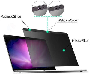 Magnetic Anti-Spy Privacy Filter Screens film with Webcam Cover Slider For New MacBook 13" - Anti-Spy Guru, Anti-Spy, Camera Protection Slider, Privacy, Webcam, Slider, Privacy Screen Protector, iphone, iPhone
