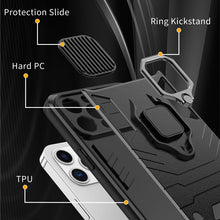 Load image into Gallery viewer, Anti-Spy Armor Shockproof CamShield Case For iPhone 12 /11/ Pro/ Max/ XR/ XS/ Max/ X /7/ 8Plus /13 Magnetic Ring Holder - Anti-Spy Guru, Anti-Spy, Camera Protection Slider, Privacy, Webcam, Slider, Privacy Screen Protector, iphone, iPhone